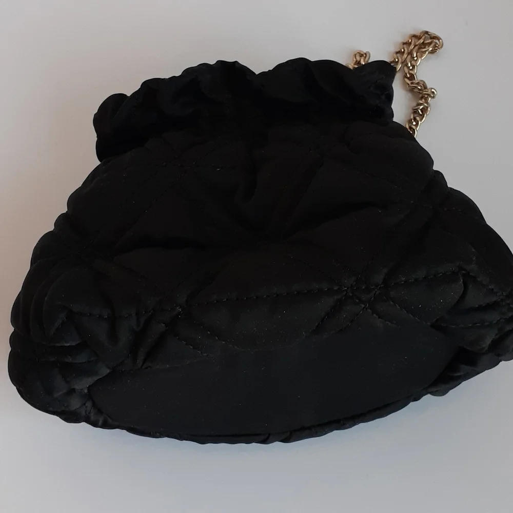 Quilted Black Bag / Purse Crossbody Small - Picture 7 of 8
